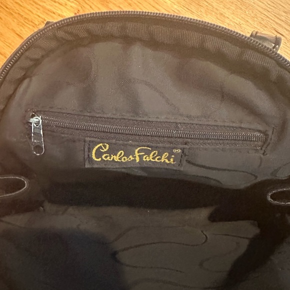 Carlos Falchi faux leopard handbag - Picture 7 of 10